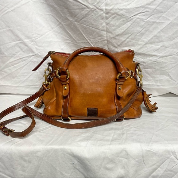 Dooney & Bourke Handbags - Dooney & Bourke Florentine Hobo Satchel Cognac